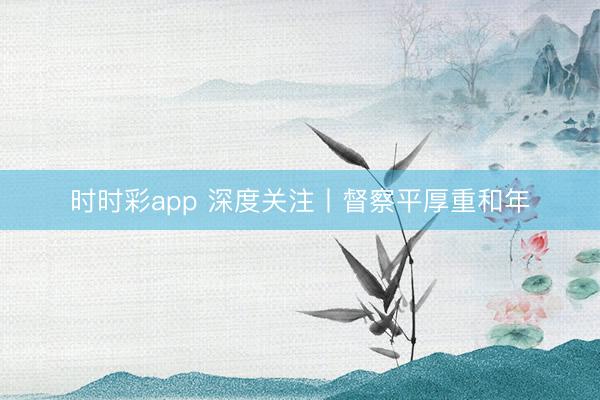 时时彩app 深度关注丨督察平厚重和年